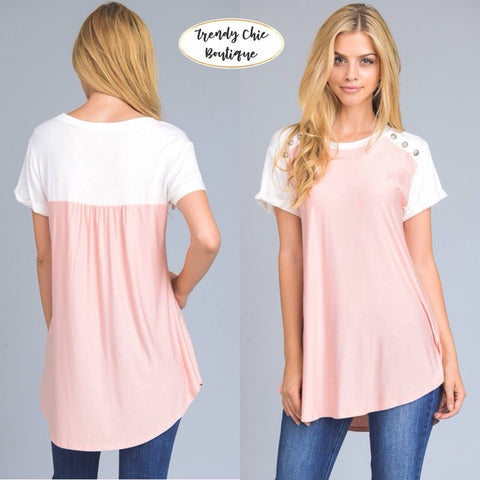 Button Accented Top
