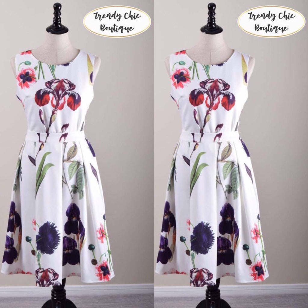 Floral Top and Skirt Set - Sale